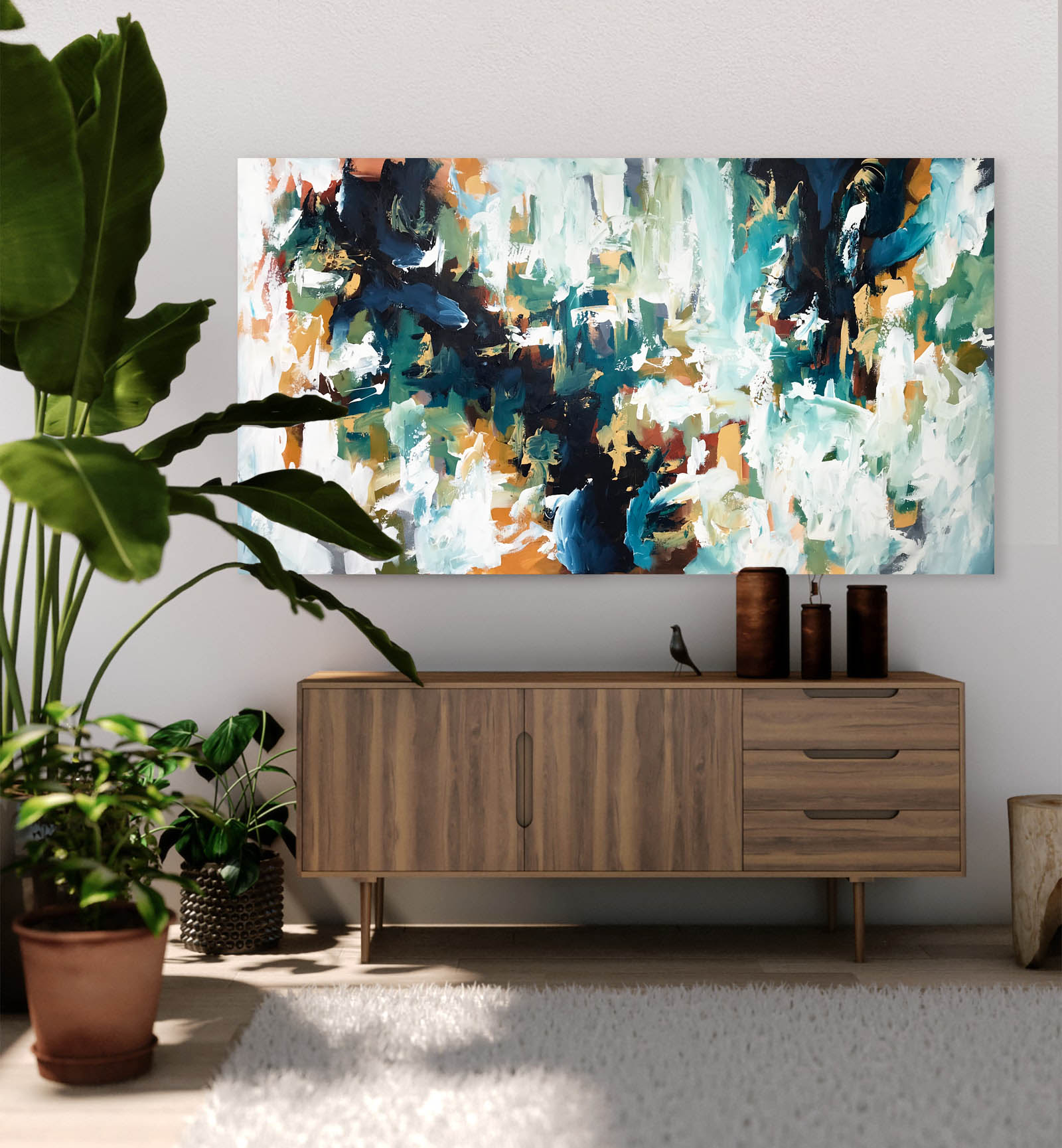 Hurricane - 152x80 cm - Original Painting-OmarObaid.com