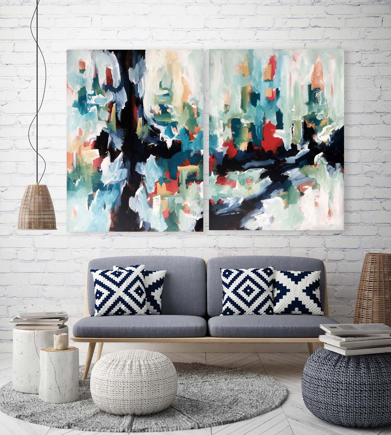 Questioning Reality - 152x102 cm - Original Painting-OmarObaid.com