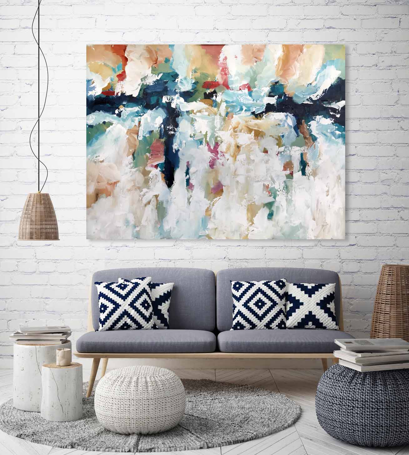 Regain The Fire - 122x90 cm - Original Painting-OmarObaid.com