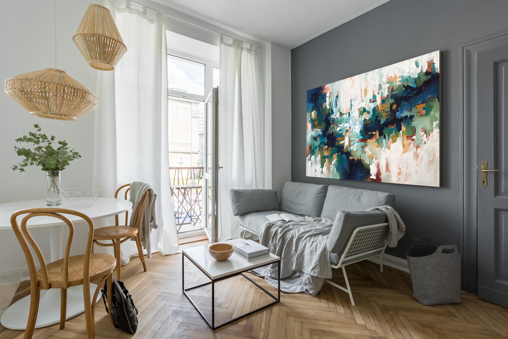 The Echoes Of The Lake - 152x90 cm - Original Painting