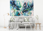 Sound Of The Water - 152x100 cm - Original Painting-OmarObaid.com