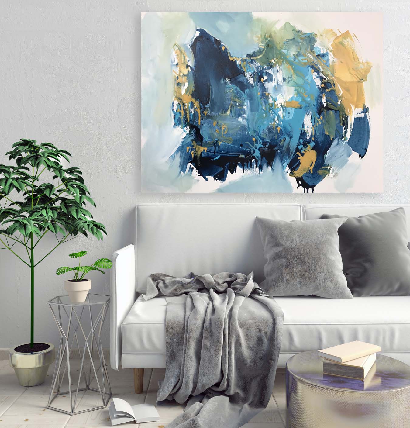 The Path - 102x76 cm - Original Painting-OmarObaid.com
