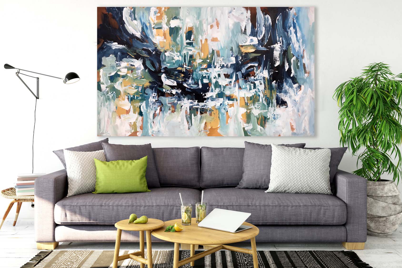 Epiphany 7 - 152x90 cm - Original Painting-OmarObaid.com