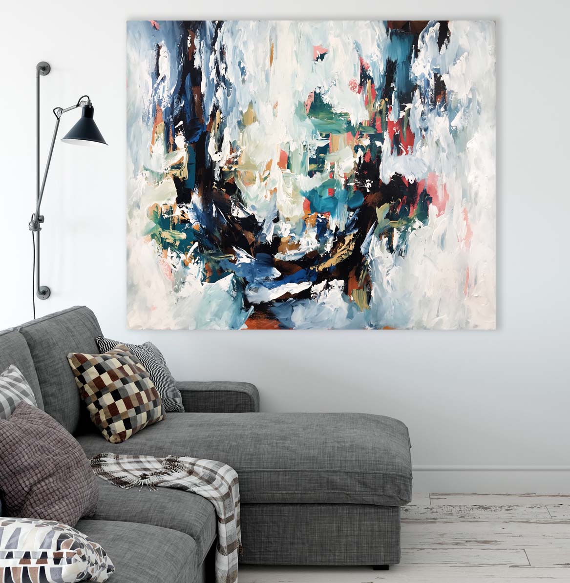 More Is Not Enough - 122x102 cm - Original Painting-OmarObaid.com