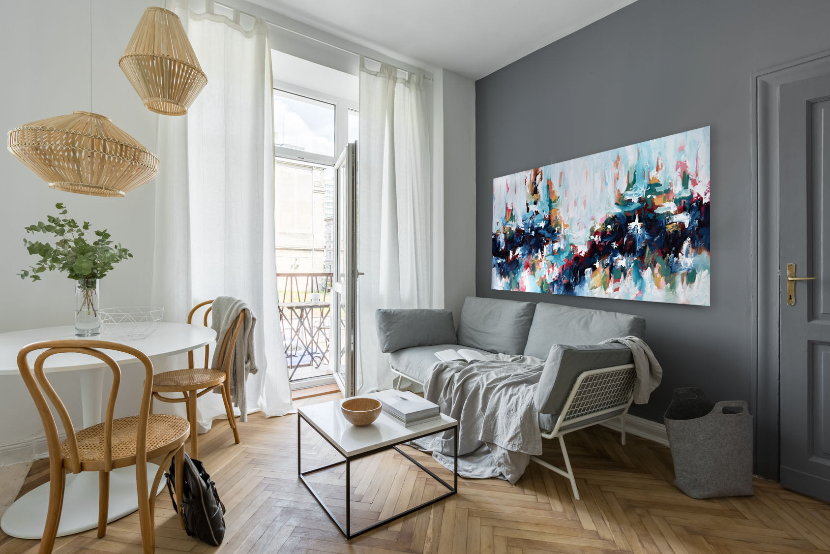 Once Upon A Time 2 - 152x76 cm - Original Painting