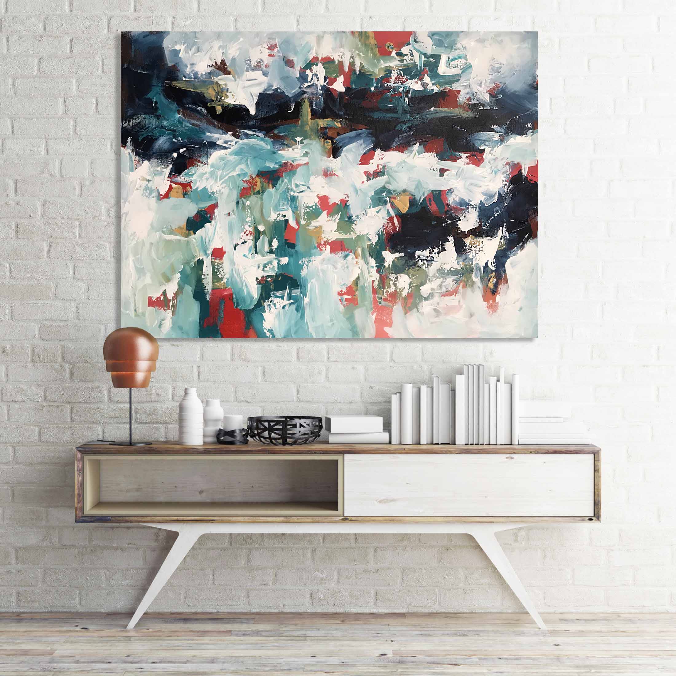 The Morning Light - 102x76 cm - Original Painting-OmarObaid.com