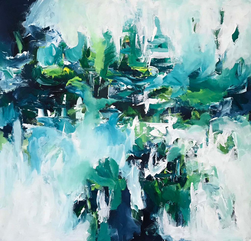 The Mountain - 115x110 cm - Original Painting-OmarObaid.com