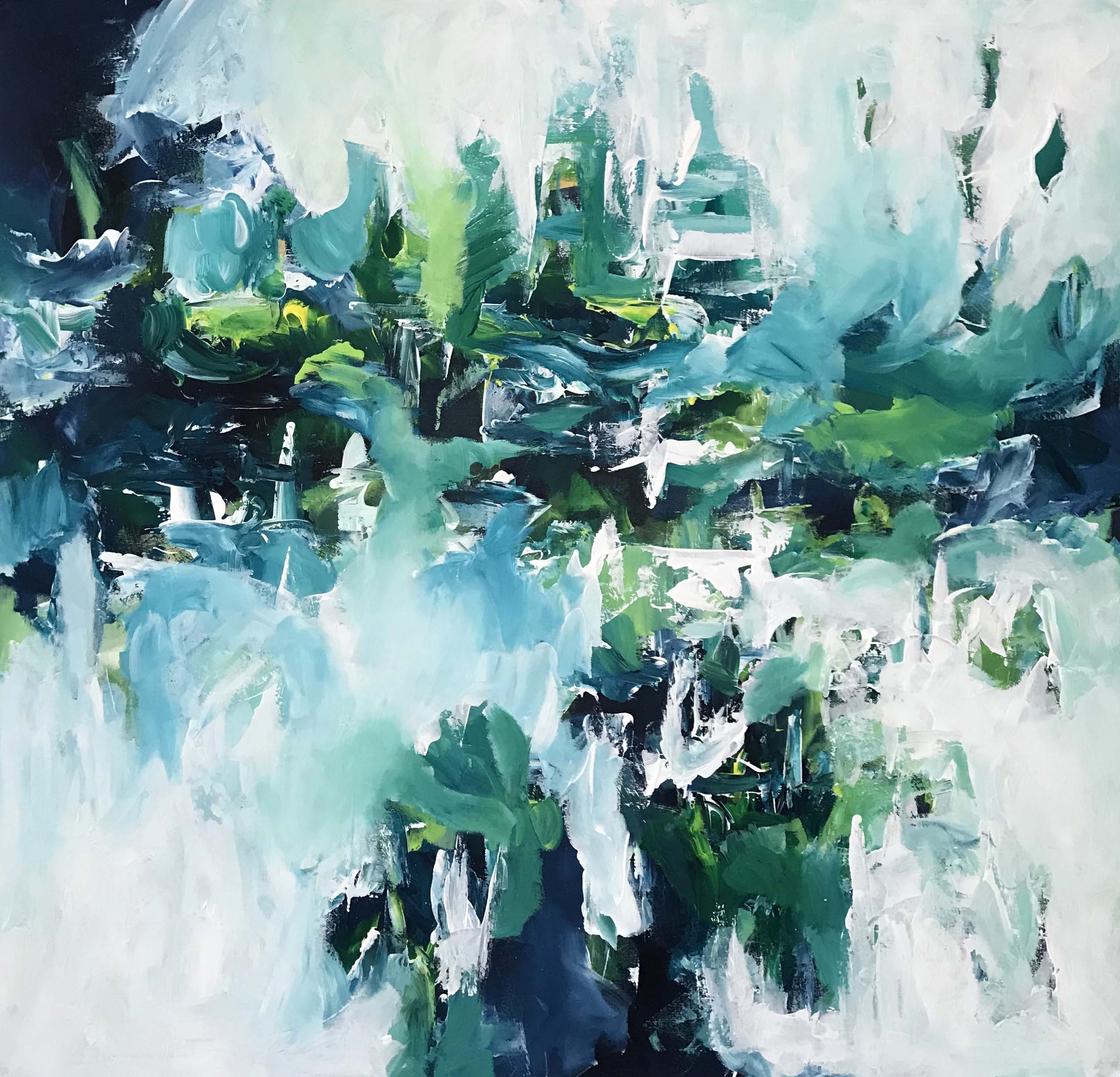 The Mountain - 115x110 cm - Original Painting-OmarObaid.com