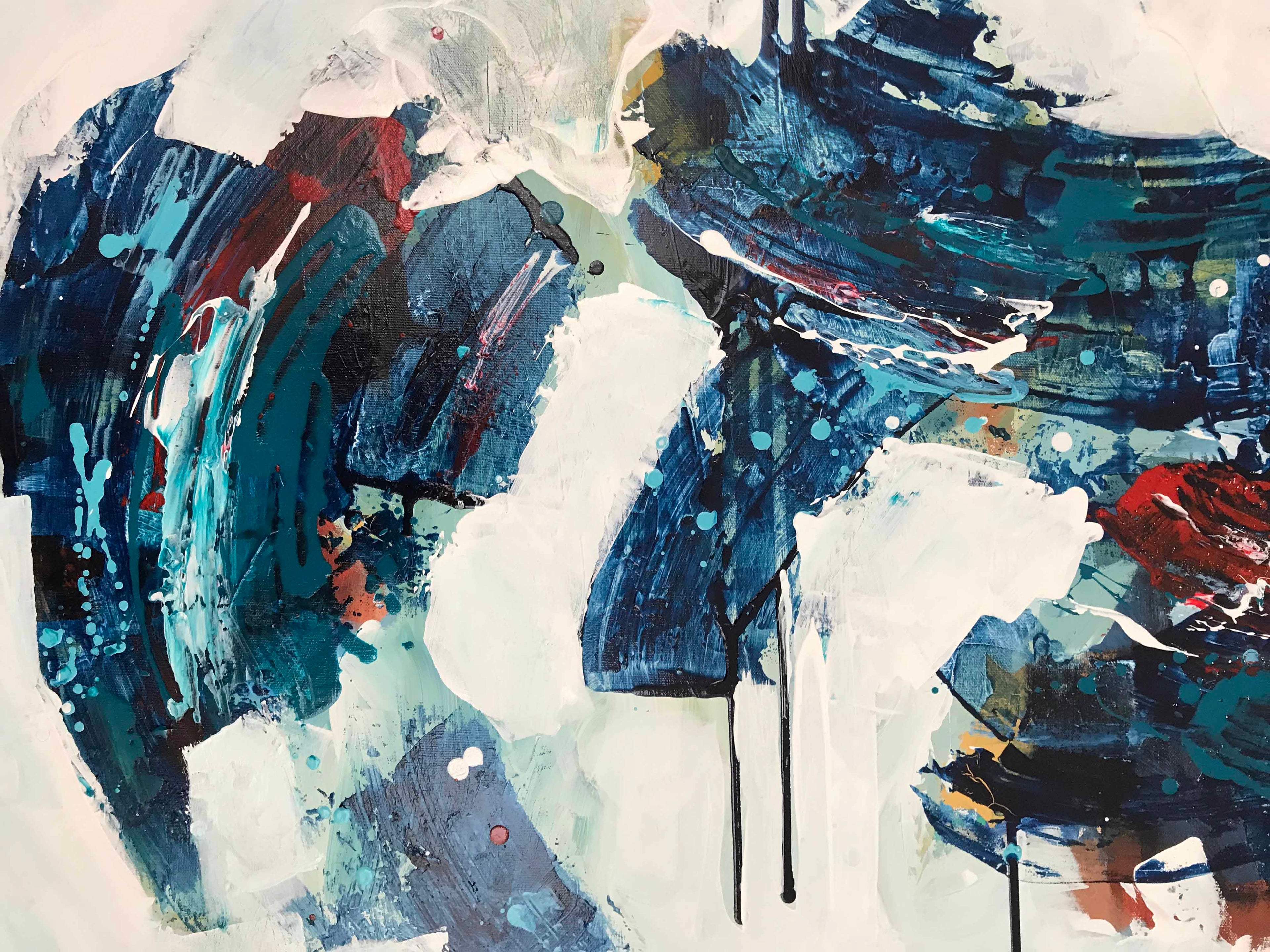 Searching - 150x76 cm - Original Painting-OmarObaid.com