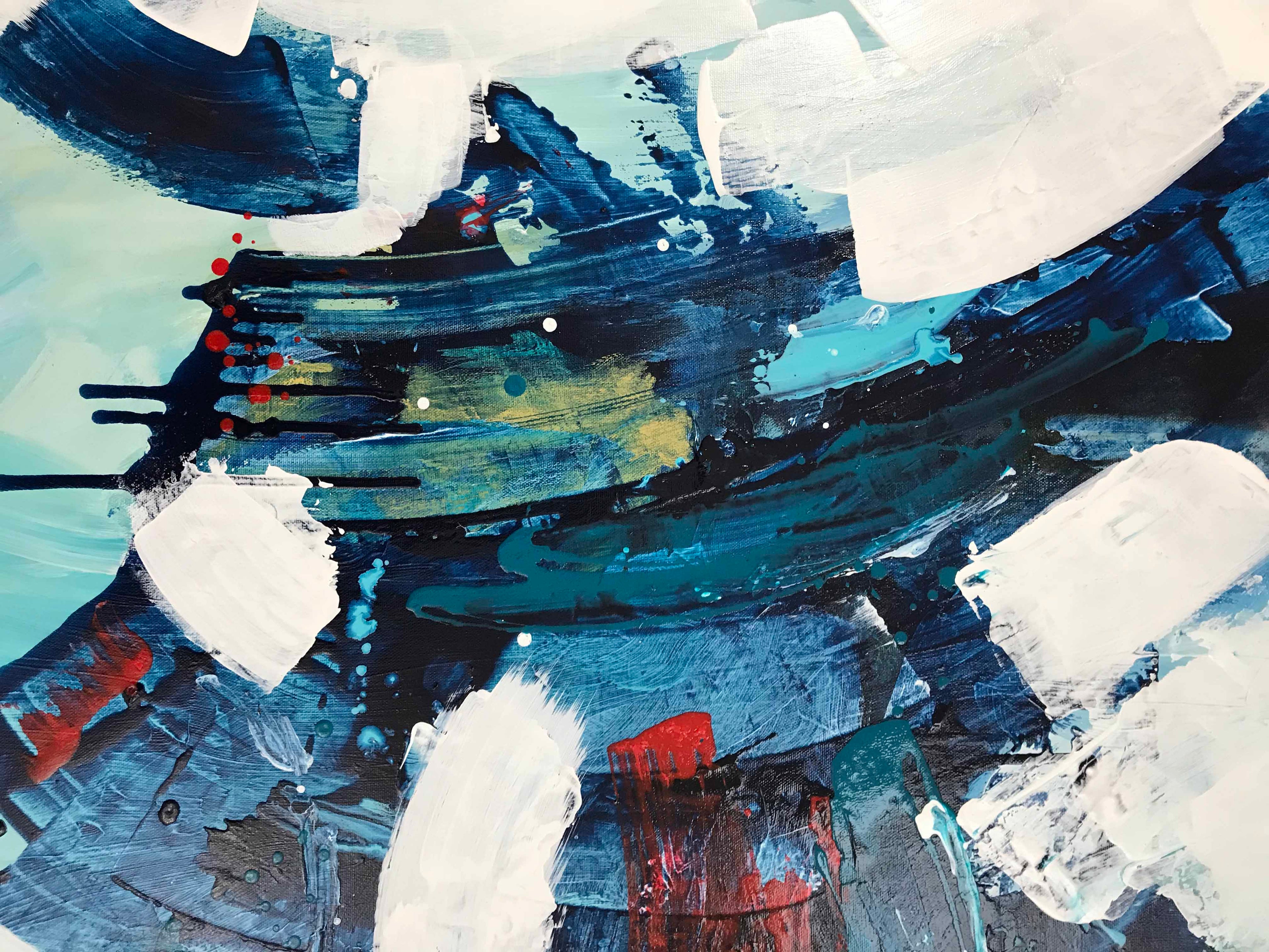 Searching - 150x76 cm - Original Painting-OmarObaid.com