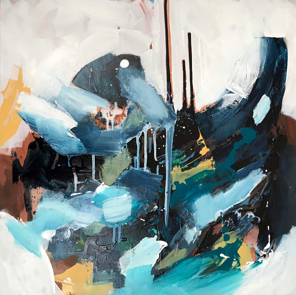 The Outsider - 152x76 cm - Diptych Original Painting-OmarObaid.com