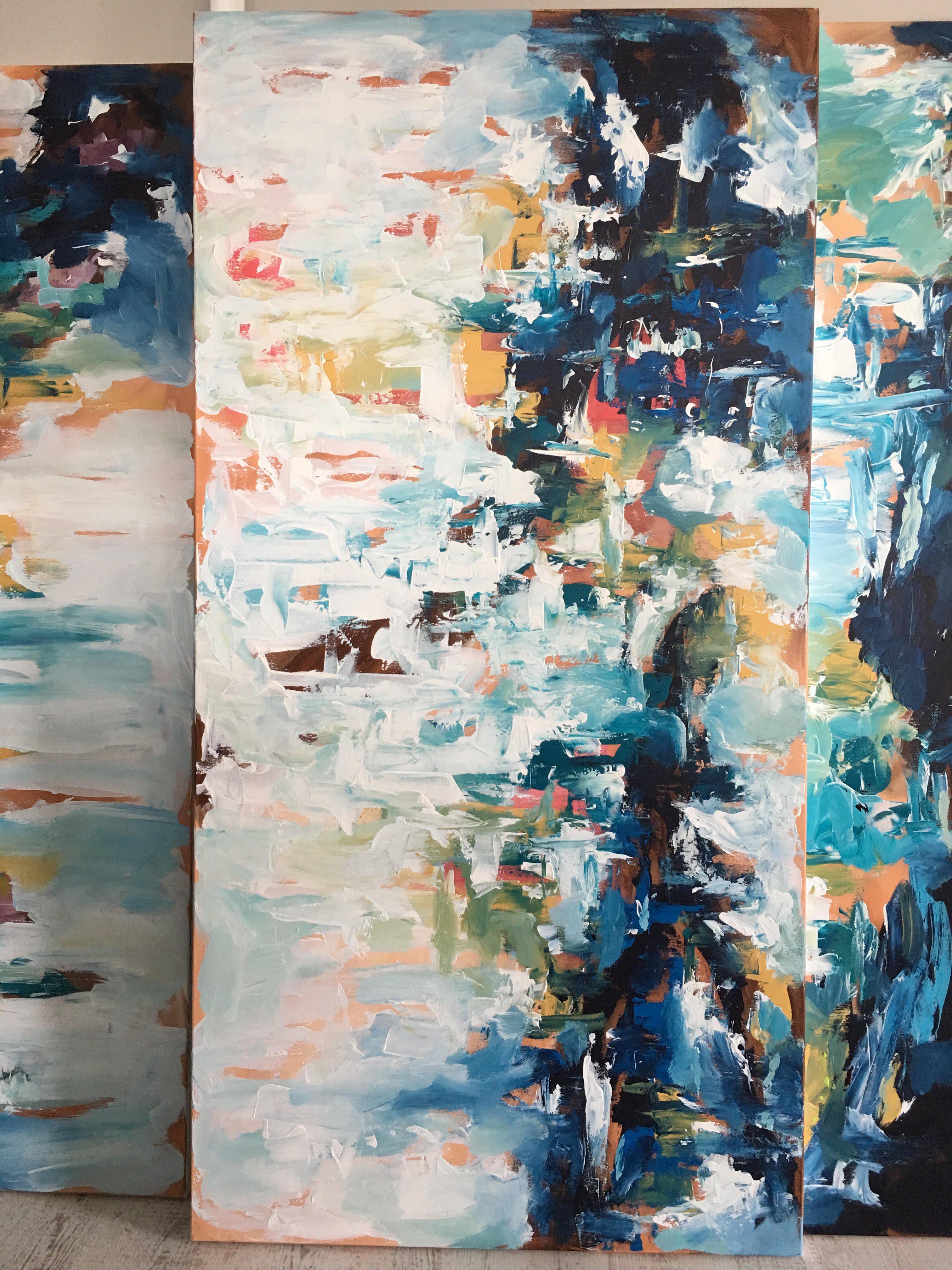 Daydreaming - 150x76 cm - Original Painting-OmarObaid.com