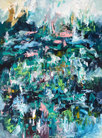 Crowded Place- 76x102 cm - Original Painting-OmarObaid.com