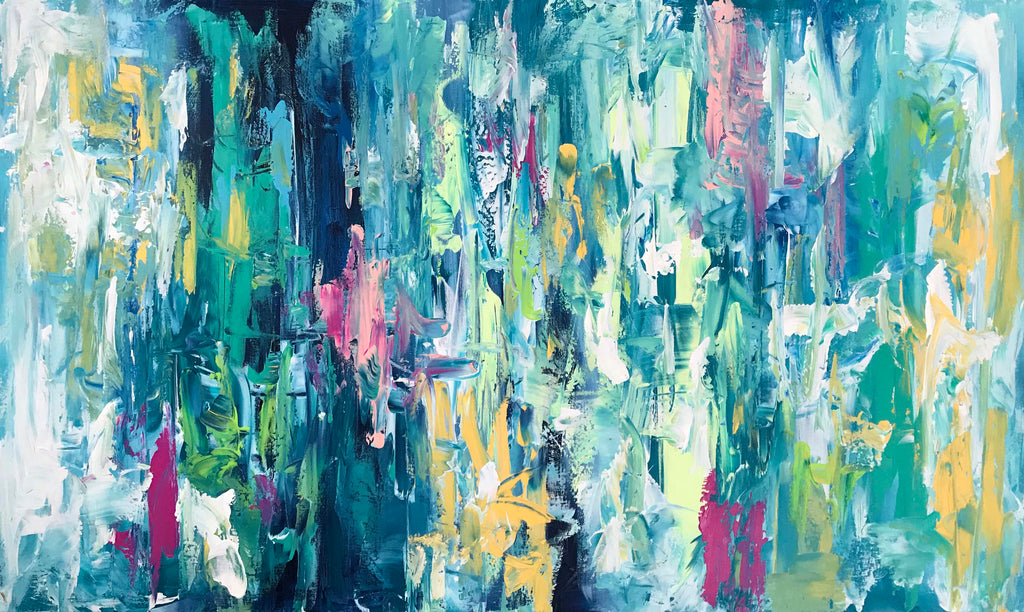Beneath The Stars - 152x90 cm - Original Painting-OmarObaid.com
