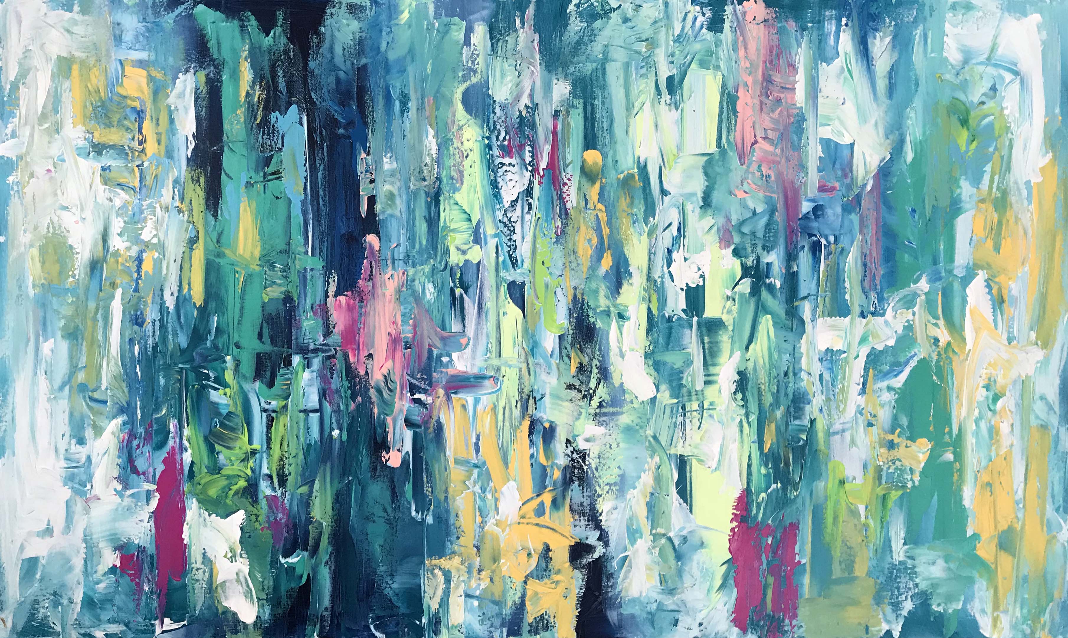 Beneath The Stars - 152x90 cm - Original Painting-OmarObaid.com