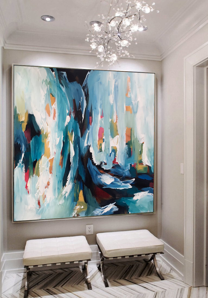 Daybreak 2 Part 1 - 102x102 cm - Original Painting-OmarObaid.com