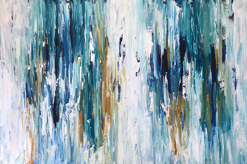 Exertion XI - 152x102 cm - Original Painting-OmarObaid.com