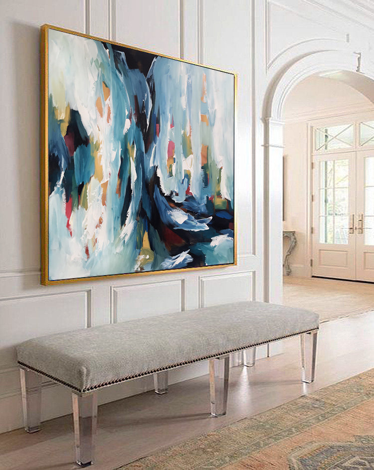 Daybreak 2 Part 1 - 102x102 cm - Original Painting-OmarObaid.com