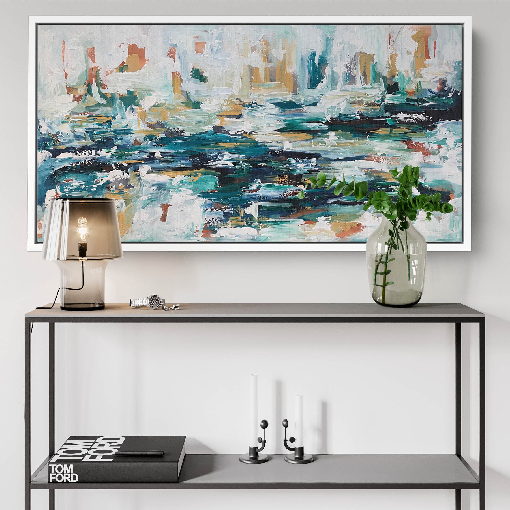 Navigating Through The Storm - 122x61 cm - Original Painting