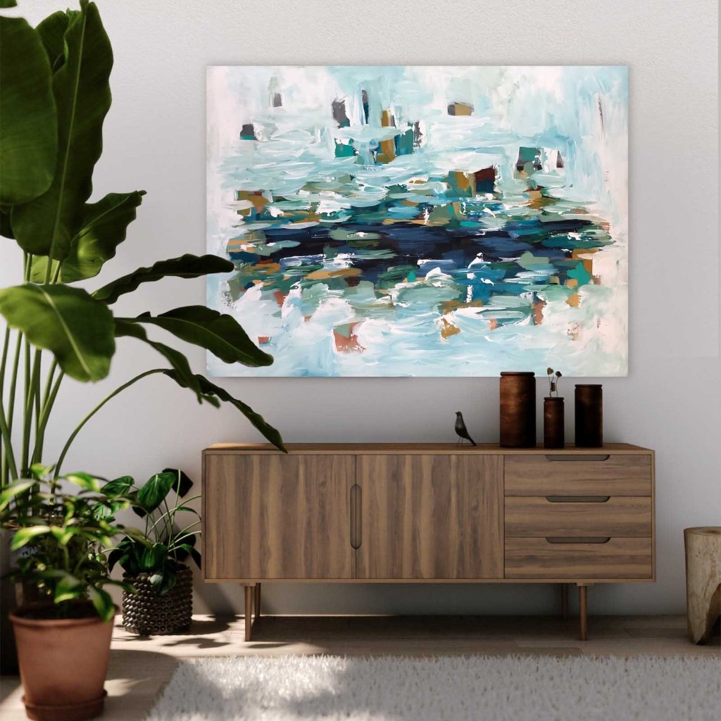 The Pond - 122x90 cm - Original Painting