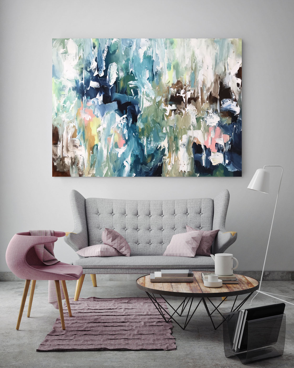 Pillow Talk - 122x90 cm - Original Painting-OmarObaid.com