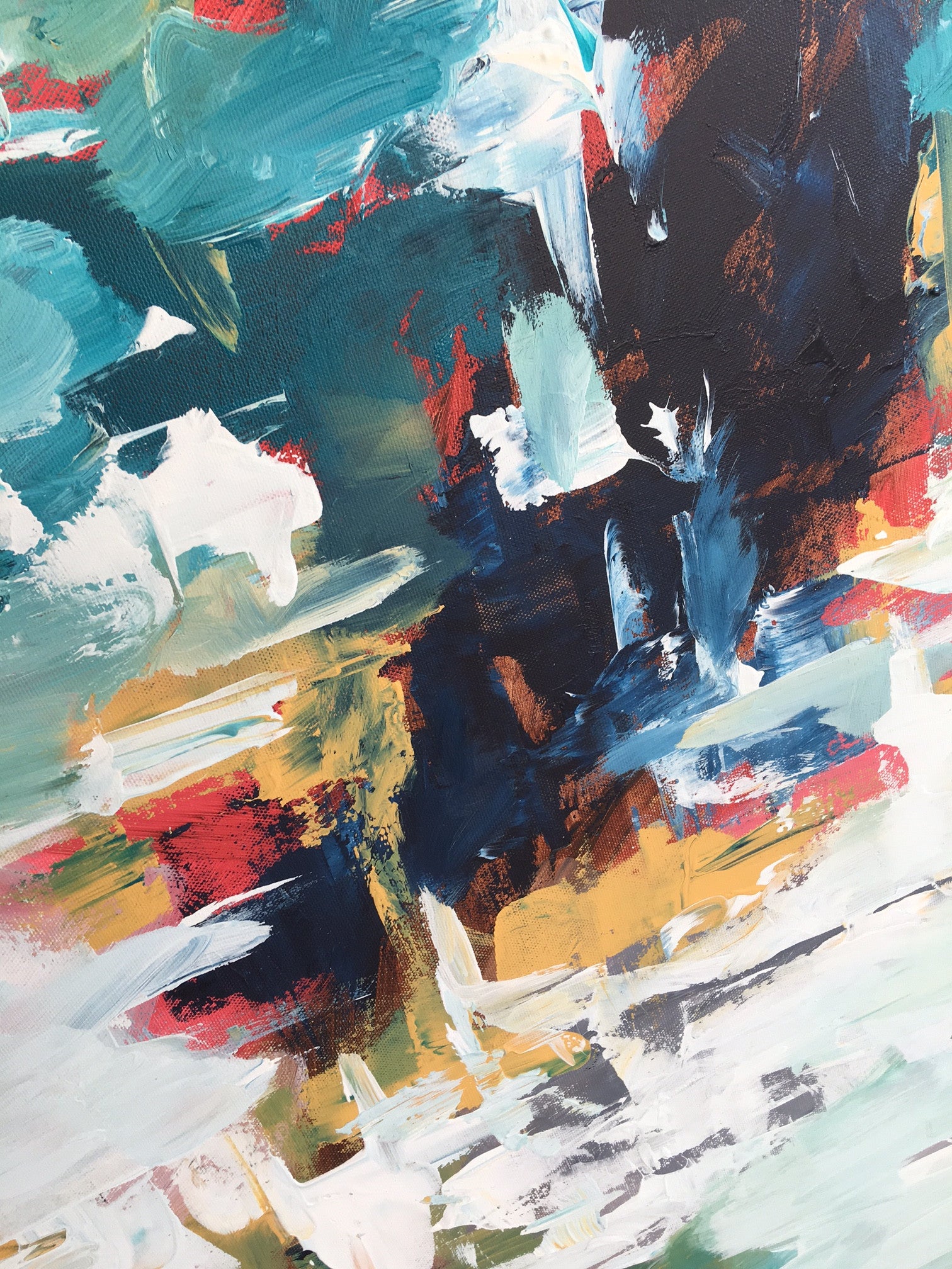 Subtraction II - 150x100 cm - Original Painting-OmarObaid.com