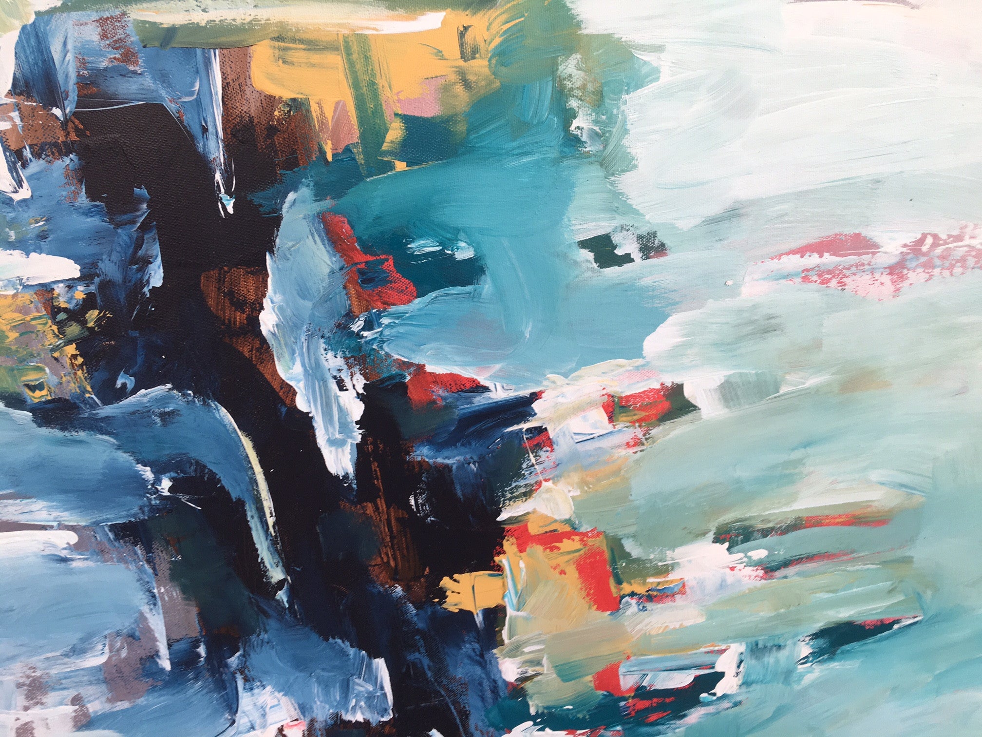Subtraction II - 150x100 cm - Original Painting-OmarObaid.com
