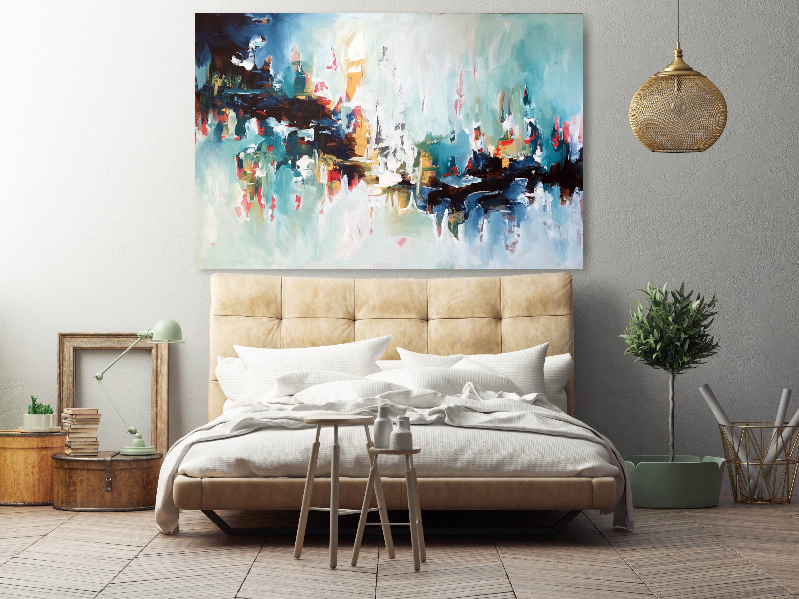 Subtraction II - 150x100 cm - Original Painting-OmarObaid.com