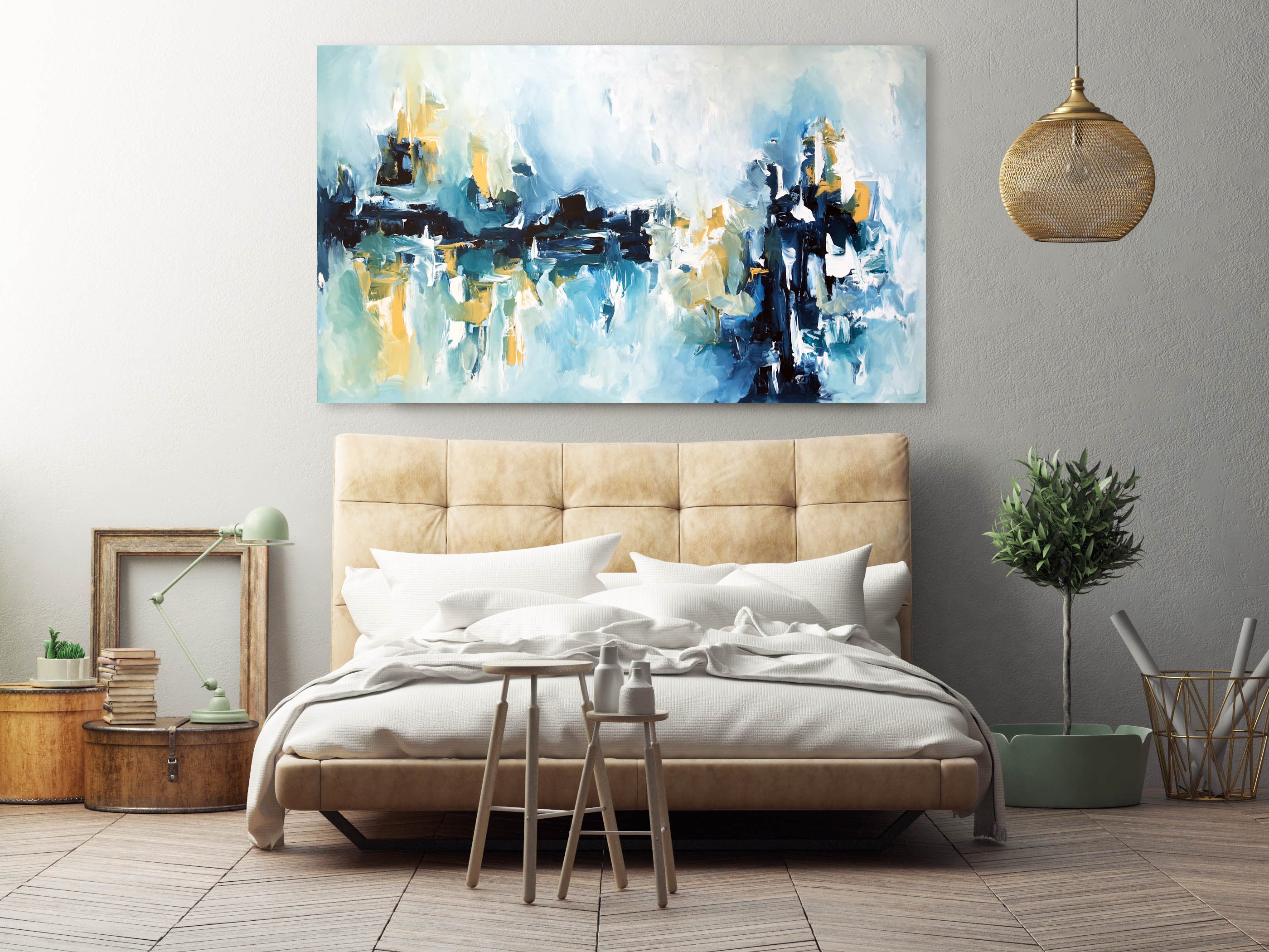 Subtraction - 150x90 cm - Original Painting-OmarObaid.com