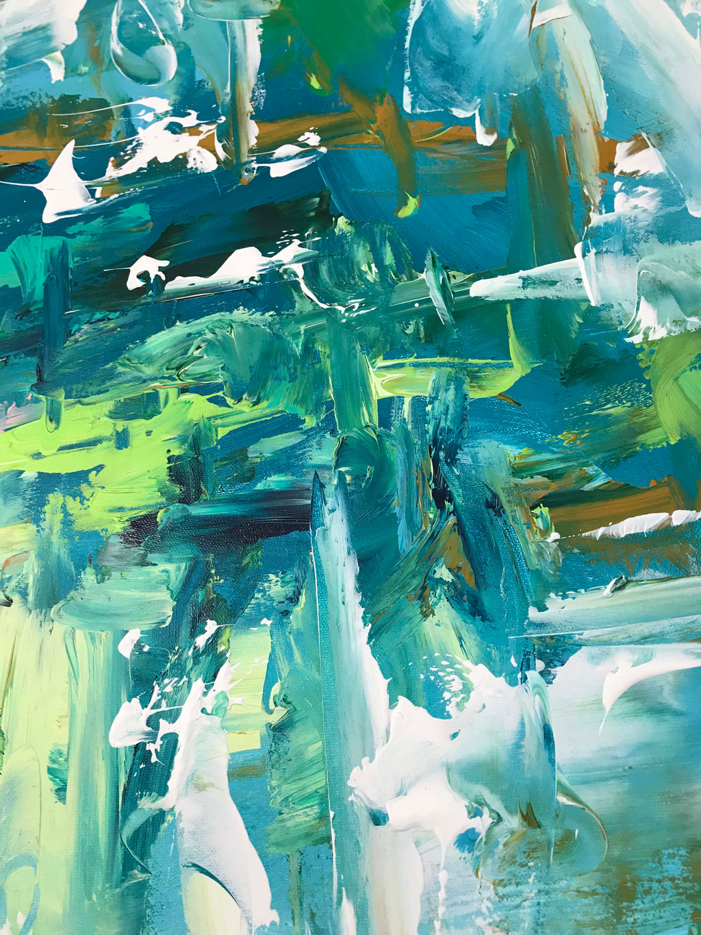 Freefall - 152x90 cm - Original Painting-OmarObaid.com