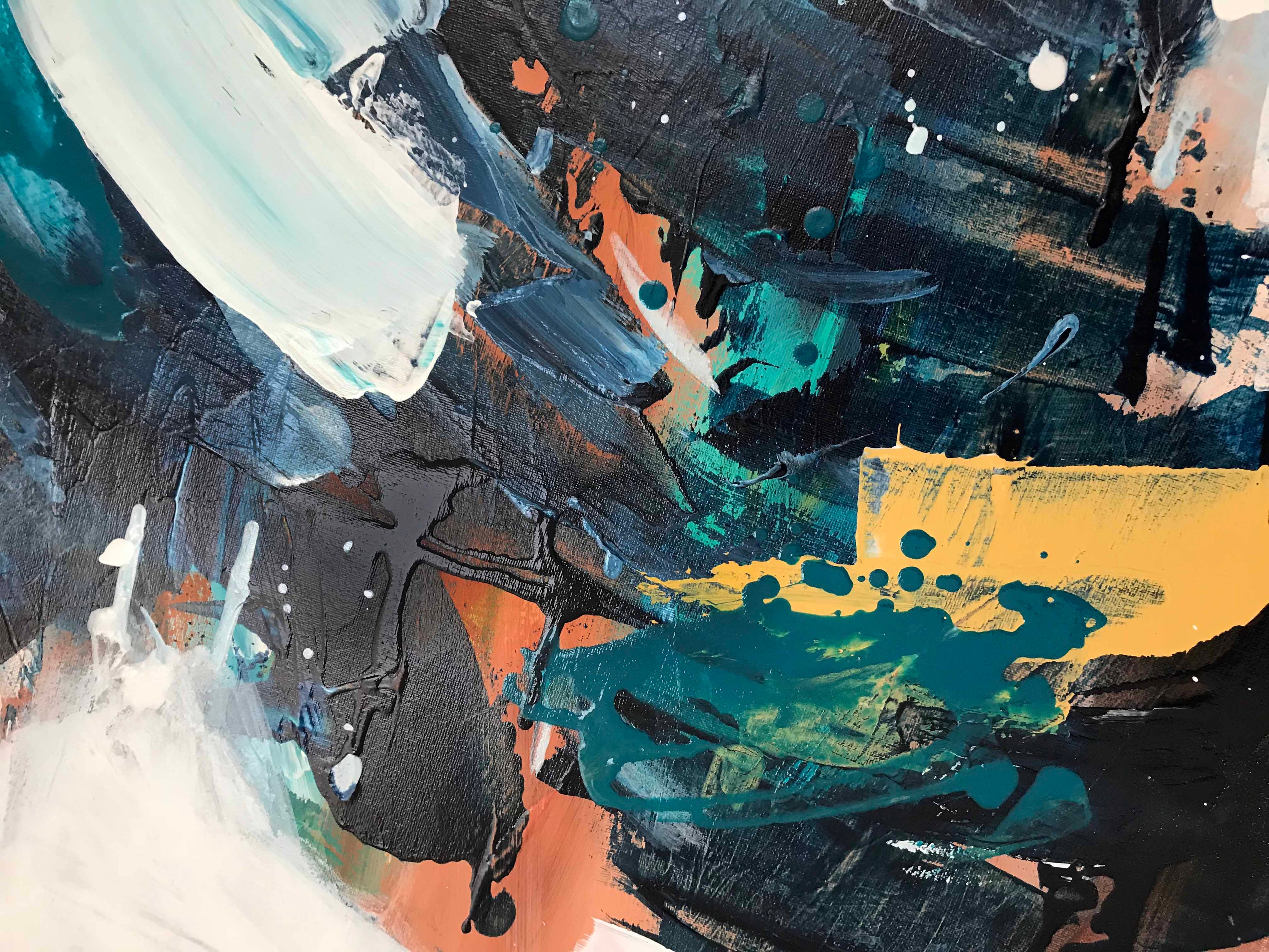Searching - 150x76 cm - Original Painting-OmarObaid.com