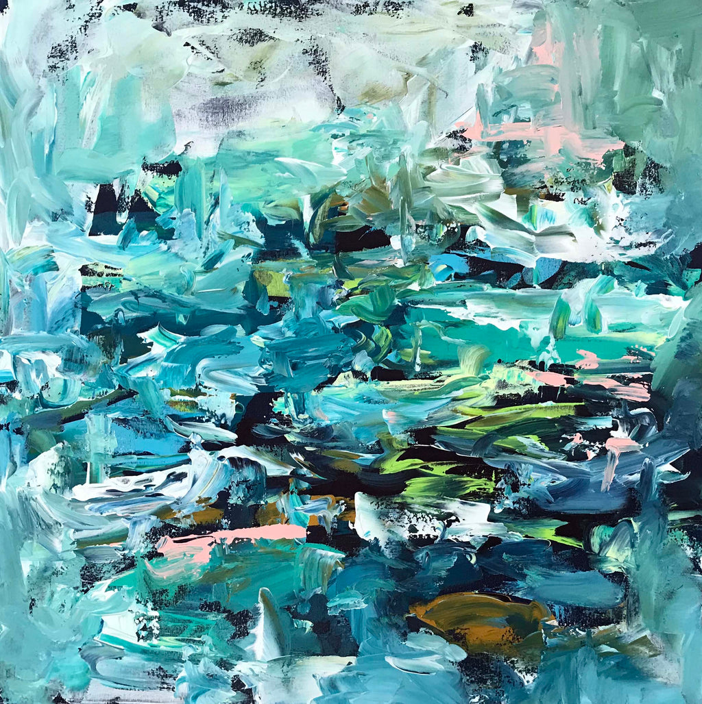 Awaken - 76x76 cm - Original Painting-OmarObaid.com