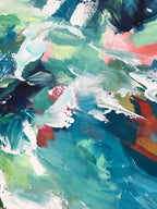 Sound Of The Water - 152x100 cm - Original Painting-OmarObaid.com