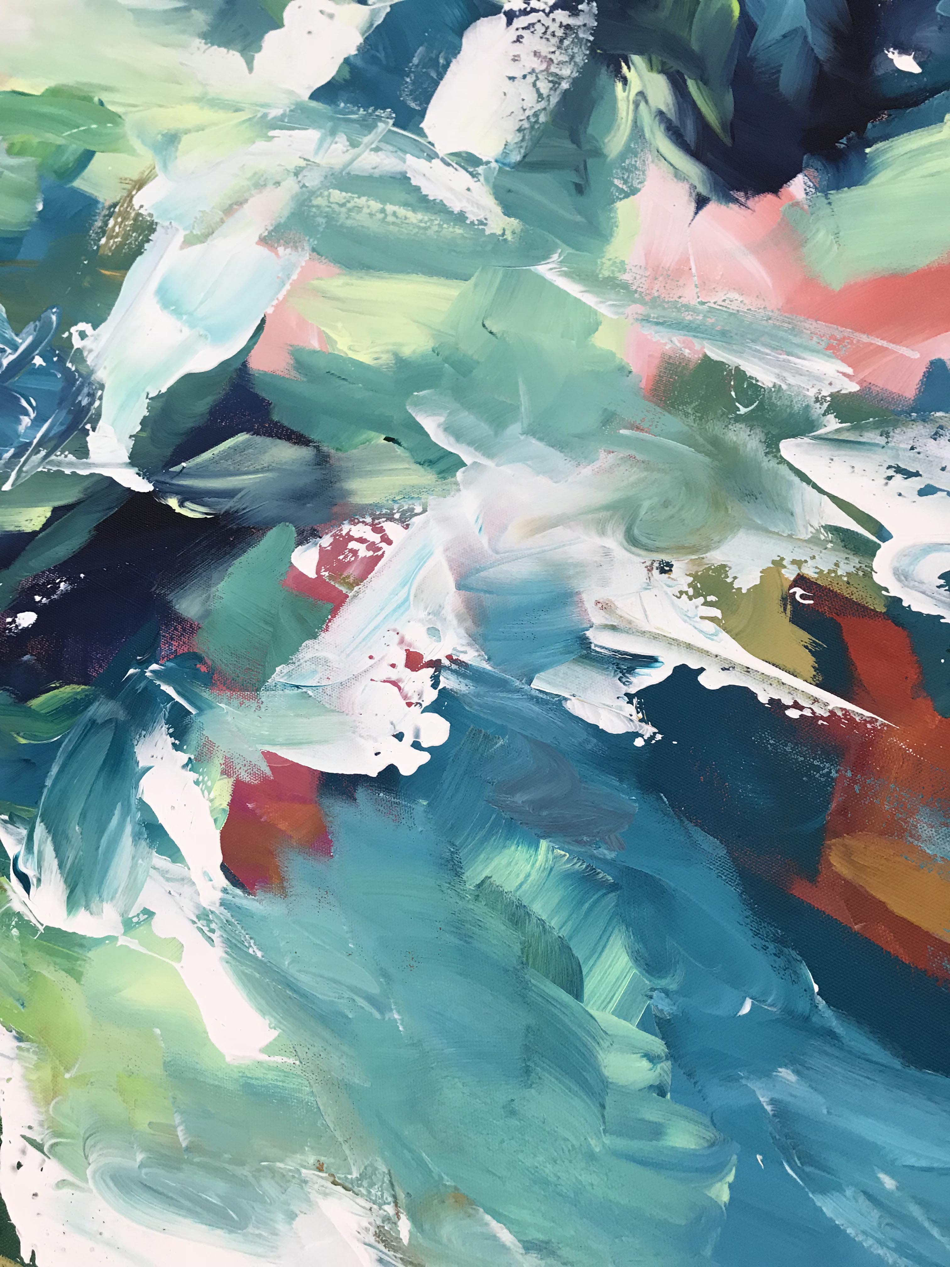 Sound Of The Water - 152x100 cm - Original Painting-OmarObaid.com