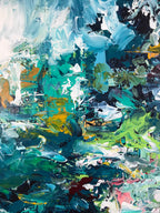 Whatever It Takes - 152x76 cm - Original Painting-OmarObaid.com