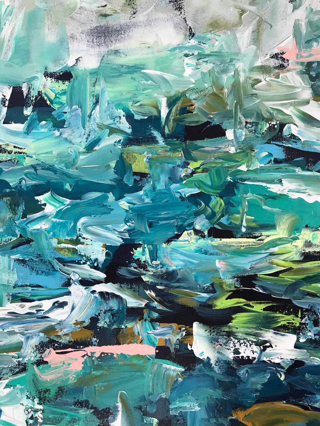 Awaken - 76x76 cm - Original Painting-OmarObaid.com