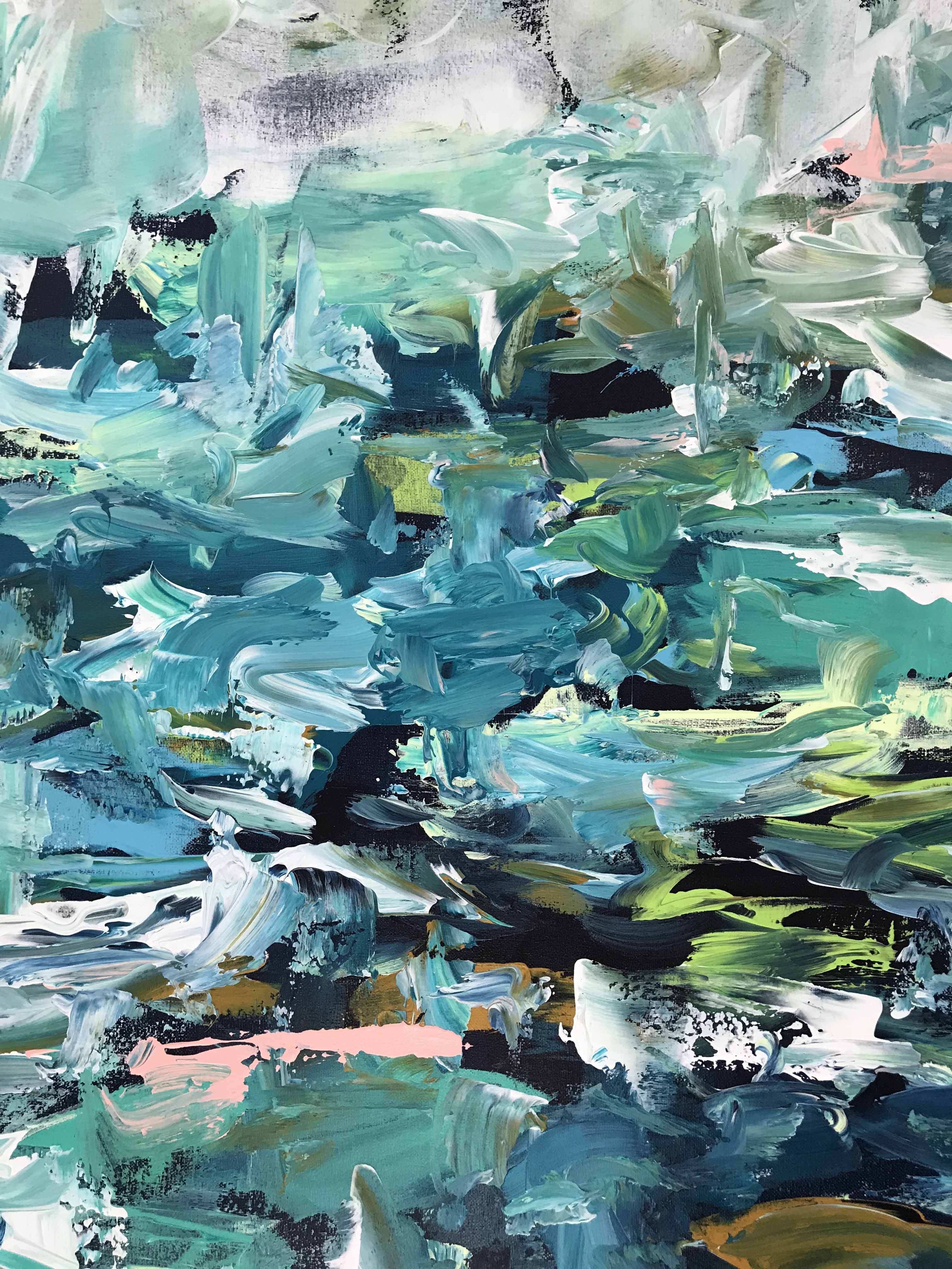 Awaken - 76x76 cm - Original Painting-OmarObaid.com