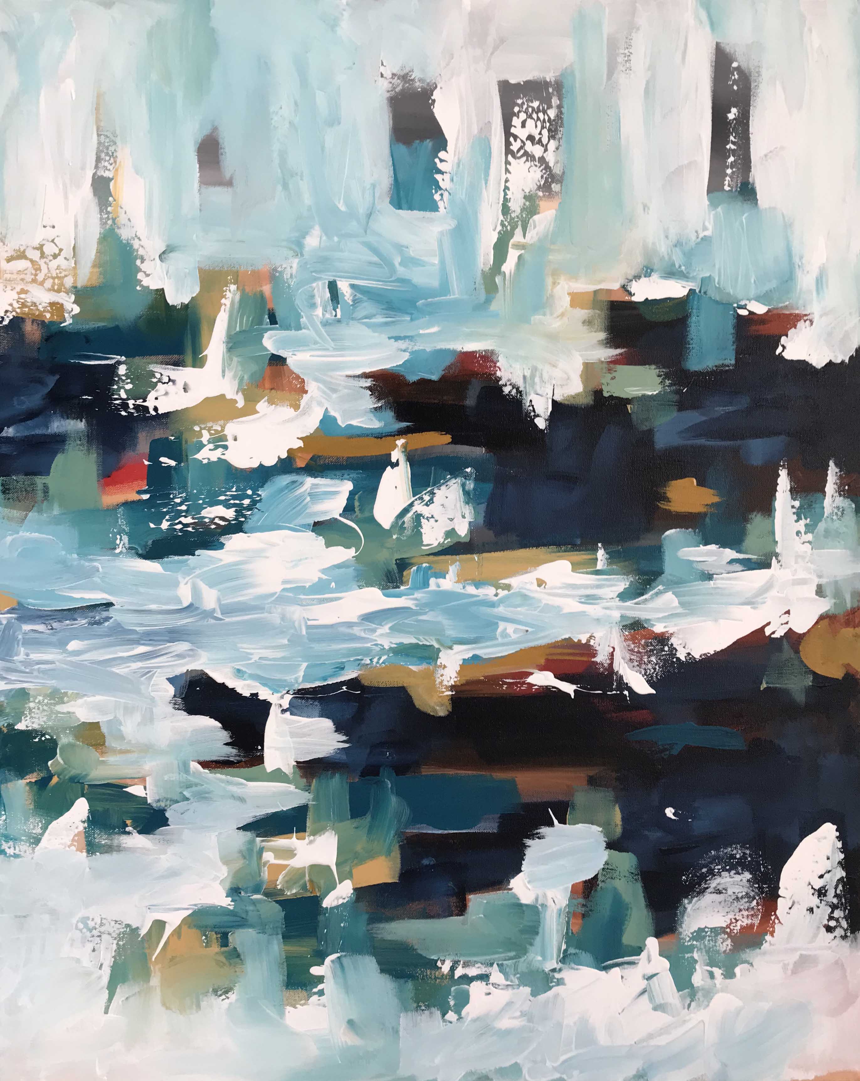 The Harbour Part 1 - 76x60 cm - Original Painting