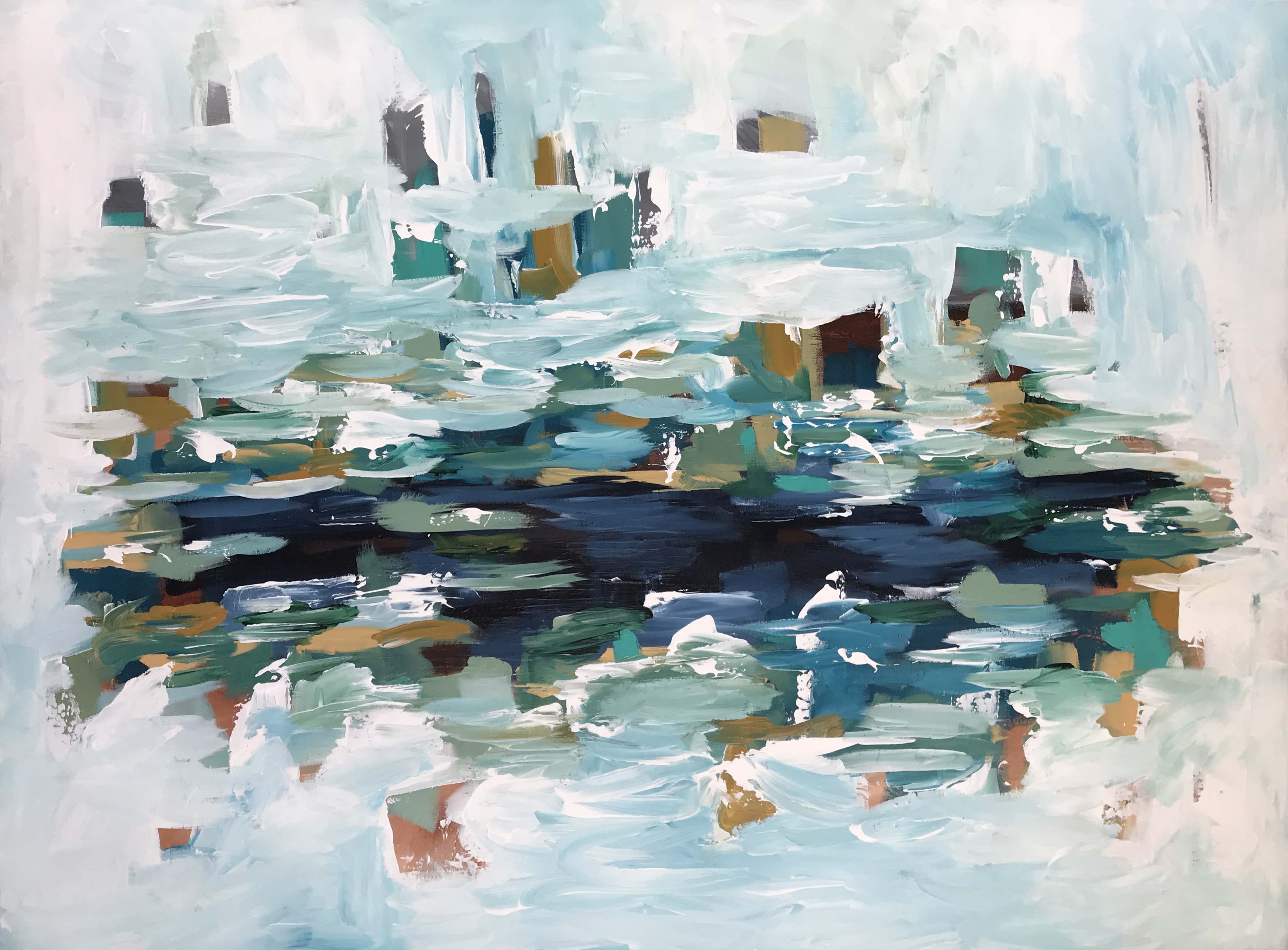 The Pond - 122x90 cm - Original Painting