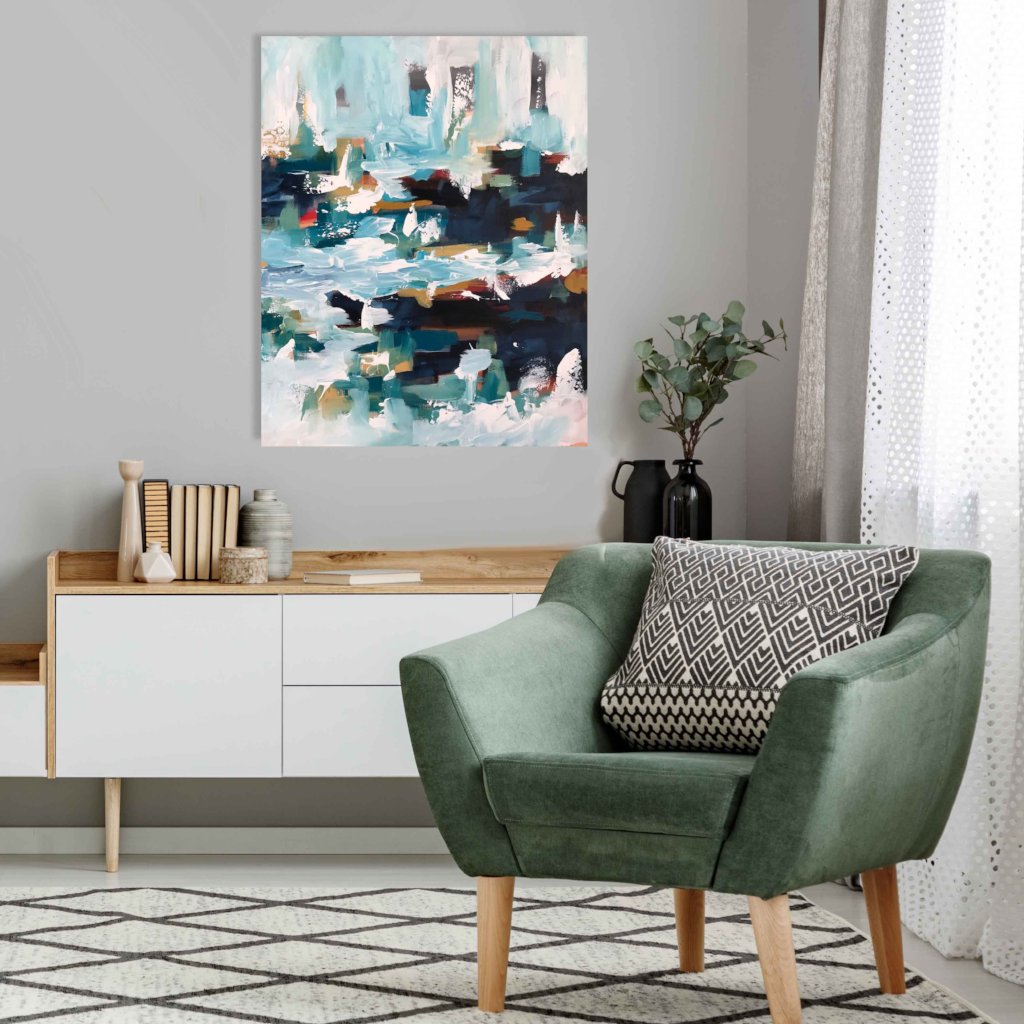The Harbour Part 1 - 76x60 cm - Original Painting