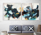The Outsider - 152x76 cm - Diptych Original Painting-OmarObaid.com