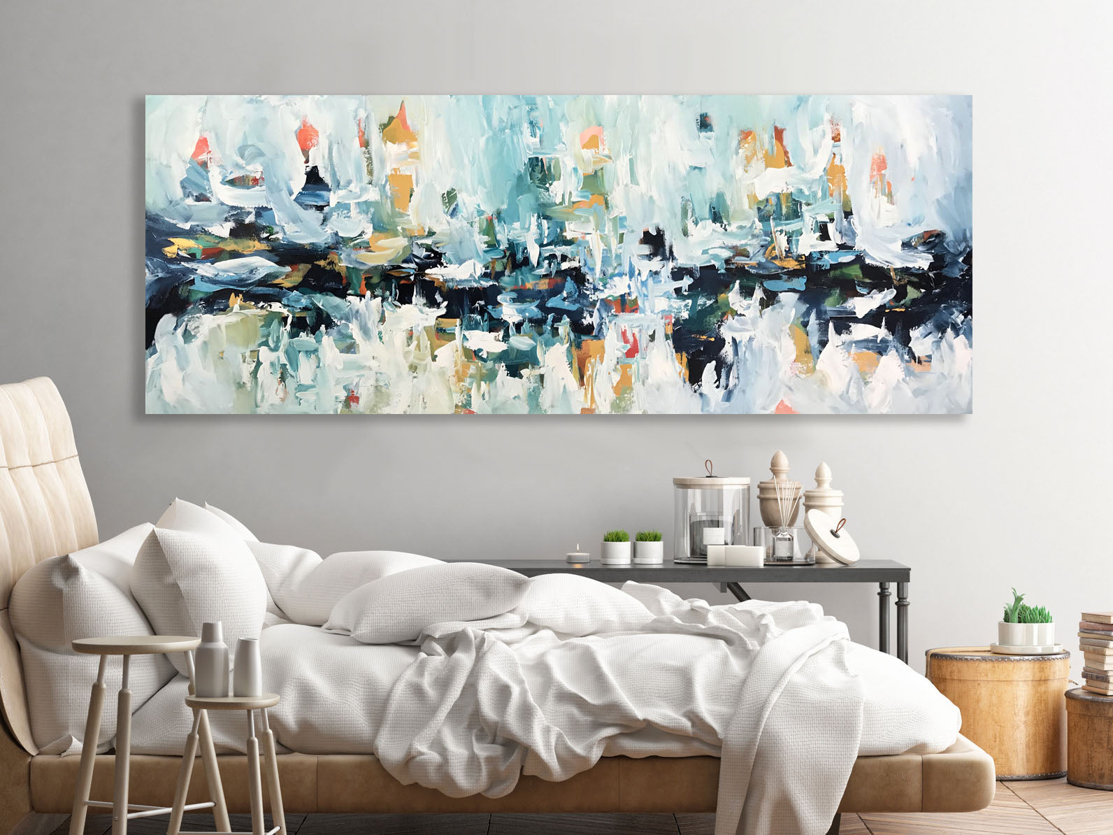 Dual Existence - 180x76 cm - Original Painting-OmarObaid.com