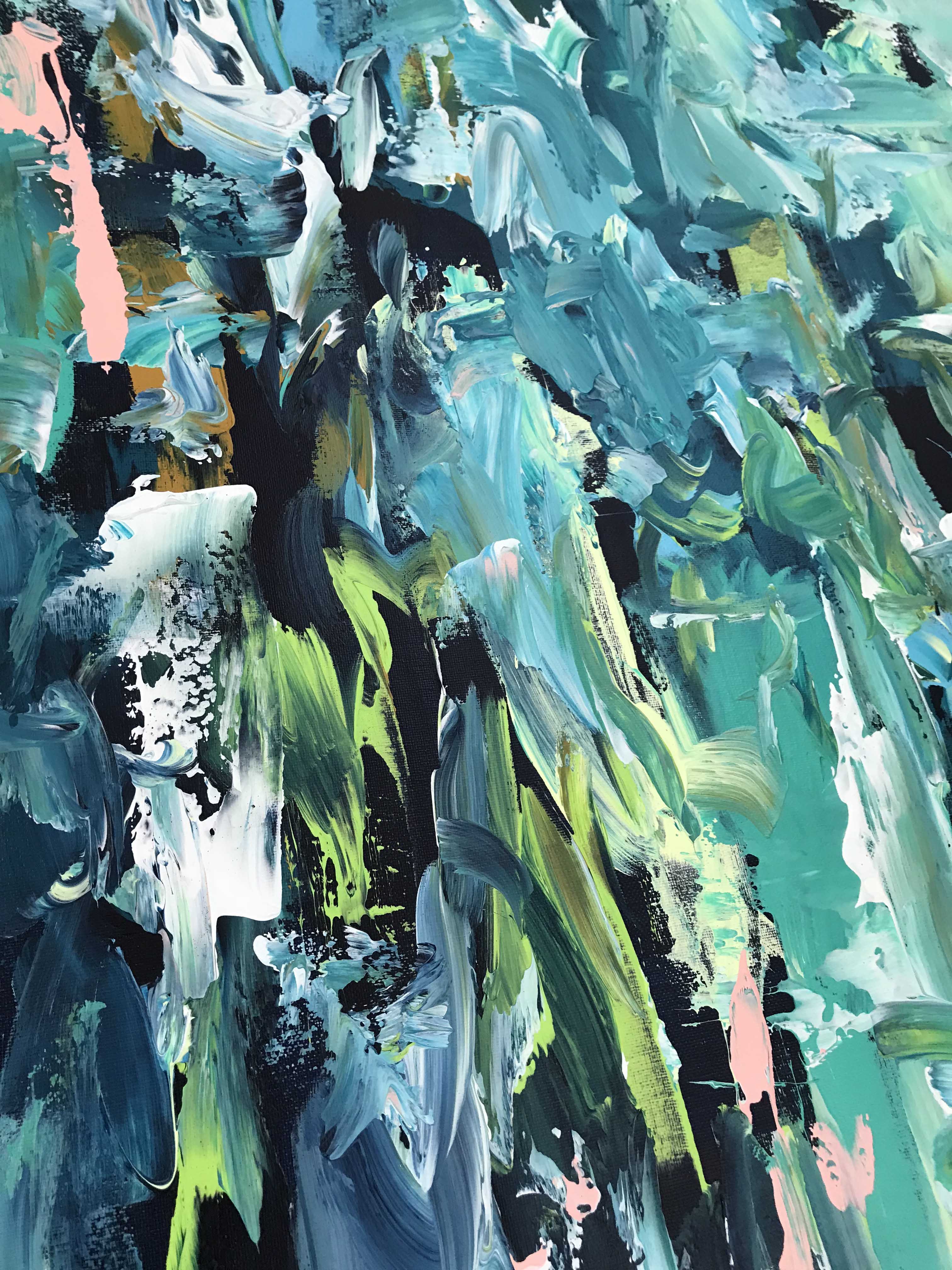 Awaken - 76x76 cm - Original Painting-OmarObaid.com