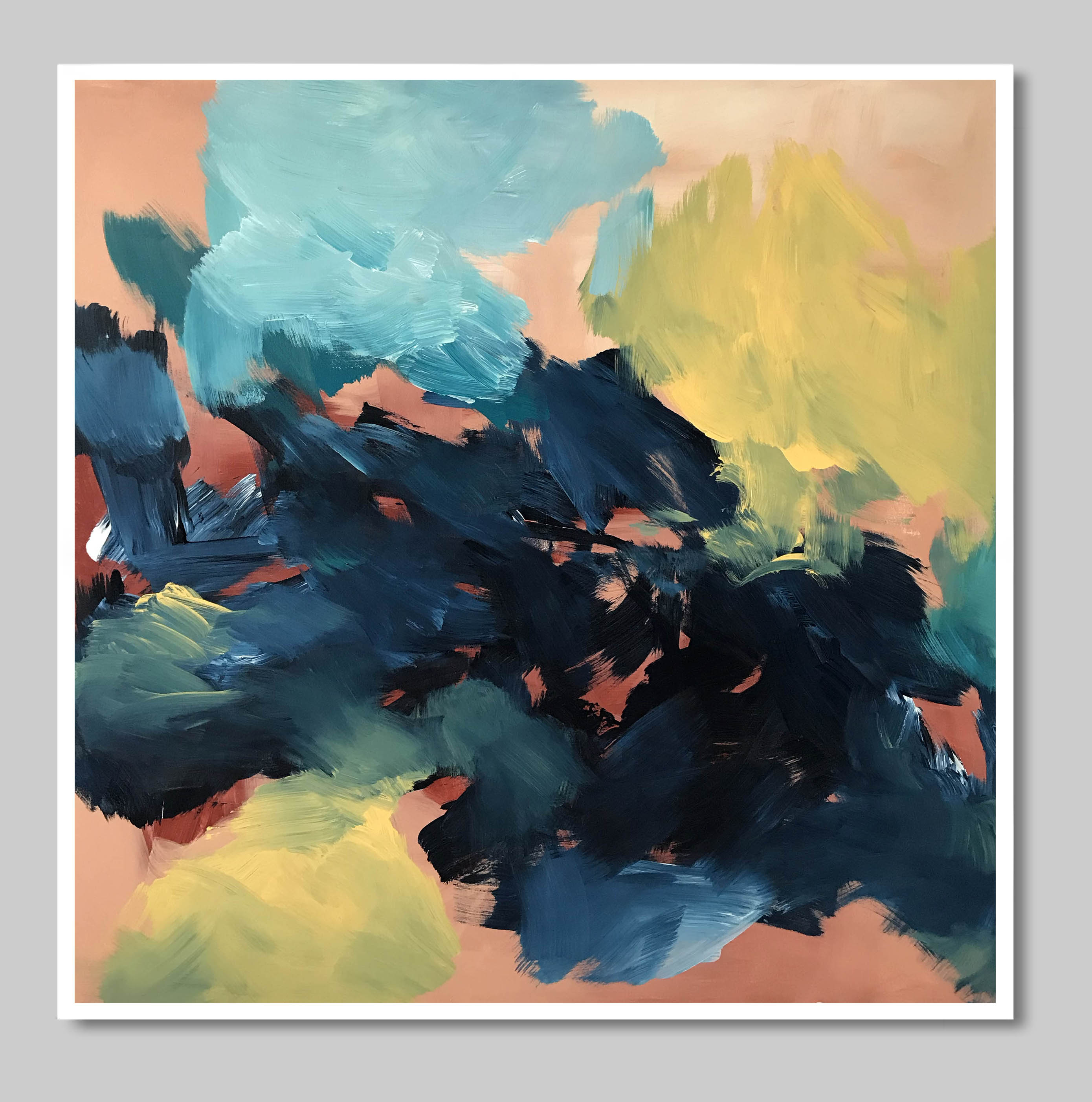 Lost In Time - 102x102 cm - Original Painting